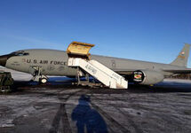 Самолет KC-135 ВВС США в Финляндии. Фото: yle.fi