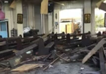 После взрыва в церкви. Кадр CNN