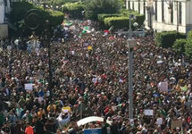 Демонстрация в Алжире. Кадр Euronews