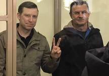 Алексей Бессарабов и Владимир Дудка на оглашении приговора. Фото Ильи Каверникова