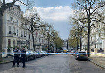 Оцепление у посольства Украины в Лондоне. Фото из твиттера @KyivPost