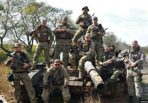 Боевики ЧВК "Е.Н.О.Т." в Донбассе. Фото: enotcorp.org