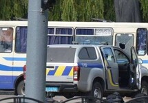 Автобус с заложниками в Луцке. Фото: офис генпрокурора Украины