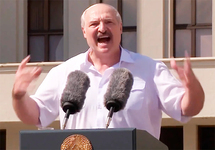 Выступление Лукашенко 16 августа. Кадр видео