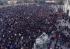На площади Свободы в Ереване 25.02.2021. Кадр видео