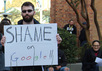 Позор Гуглу. Протест работников Google. Фото отсюда https://www.sfexaminer.com/news/google-workers-allege-retaliation-for-opposition-to-customs-immigration-contracts/