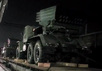 Грады на пути у границей с Украиной. кадр видео