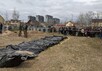 Эксгумация из братской могилы в Буче. Апрель. Фото: facebook.com/bucharada.gov.ua