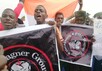 Сторонники переворота в Нигере с символикой ЧВК "Вагнер"