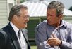Джордж Буш и Доналд Рамсфелд на техасском ранчо президента. Фото AP