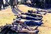 В результате спецоперации федеральных сил в селе Аллерой были уничтожены девять боевиков. 21 августа 2001 г. Фото НТВ.Ру