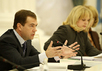 Дмитрий Медведев на встрече с правозащитниками. Фото пресс-службы Кремля.