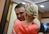 Освобождение Навального в зале суда. Фото: Рамиль Ситдиков/РИА "Новости"