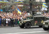 Военный парад на Крещатике. Кадр Грани-ТВ