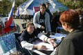 Запись наблюдателей для работы на предстоящих выборах. Фото Борко/Грани.Ру