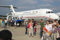 МАКС-2007. Ту-334 - новый ближнемагистральный пассажирский самолет (берет на борт до 102 пассажиров). Точно такая же машина принимала участие в демонстрационных полетах для посетителей авиасалона. Фото Граней.Ру