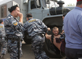 Задержание гражданского активиста Сергея Константинова. Фото Л.Барковой
