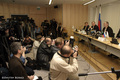 20 октября 2003 г. Последняя перед арестом пресс-конференция в здании ЮКОСа на Павелецкой. Фото Дмитрия Борко