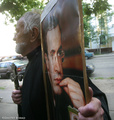 26 июня 2005г. Пикет у "Матросской тишины" в день рождения Ходорковского. Фото Дмитрия Борко