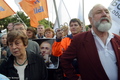 12 сентября 2005г. Митинг на Пушкинской пл. в поддержку Ходорковского. Фото Дмитрия Борко