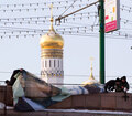 Баннер "Пора меняться" на Большом Москворецком мосту. Фото Ильи Варламова: <a href="http://zyalt.livejournal.com">http://zyalt.livejournal.com</a>