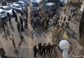 У Таганского суда во время слушаний по мере пресечения для Pussy Riot. Фото Вероники Максимюк/Грани.Ру