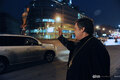 Всеволод Чаплин привествует участников автопробега. Фото: Антон Белицкий/Ridus.ru