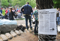 Мобильный лагерь на Чистых прудах 9 мая. Фото В.Максимюк/Грани.Ру
