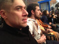 Энтео на свидетельском спектакле "Московские процессы". Фото Марата Гельмана