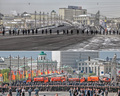 Полицейское оцепление на Большом Каменном мосту (в направлении Кремля) во время митингов 4 февраля и 6 мая. Фото Александра Барошина