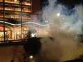 Клубы слезоточивого газа у "Диван-отеля", где был организован медпункт. Фото: twitter.com/korhanvarol