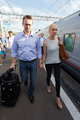 Алексей и Юлия Навальные на вокзале 17 июля. Фото Юрия Тимофеева/Грани.Ру