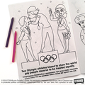 Раскраска "Миша и его мамы едут на Олимпиаду"
