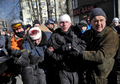 Сторонники оппозиции, пострадавшие во время столкновений с сотрудниками милиции в центре Киева. Фото: Алексей Фурман/РИА Новости