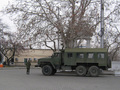Военная машина на площади Нахимова в Севастополе. Фото: Марина Петрушко