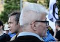 Разрешенный митинг на Триумфальной 31 мая 2014 года. Александр Аверин и Эдуард Лимонов. Фото Ники Максимюк/Грани.Ру