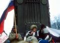 Валерия Новодворская на Пушкинской площали. Конец 80-х - начало 90-х годов. Фото Дмитрия Борко