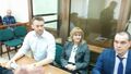 Алексей Навальный и его адвокаты в Мосгорсуде. Фото Юрия Тимофеева/Грани.Ру