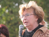 Правозащитница Лидия Графова на митинге памяти жертв Беслана. Москва, 1 сентября 2007 г. Фото Граней.Ру