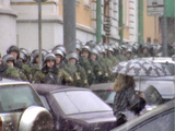 Запрещенный марш на Тургеневской площади. Кадр из видеосъемки Д.Борко
