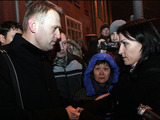 Алексей Навальный и Анастасия Удальцова. Фото Константина Рубахина