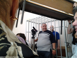 Даниил Константинов в первый день суда. Мест в зале не хватает. Фото Дмитрия Борко/Грани.ру