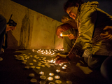 Акция памяти погибших в войне на Украине. Москва, 31 августа 2014 года. Фото: Денис Бочкарев