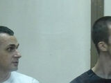 Олег Сенцов и Александр Кольченко в ростовском суде. Фото: Грани.Ру