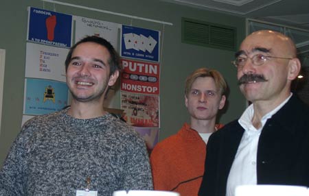 Члены жюри Антон Носик и Андрей Бильжо. Фото: Грани.Ру