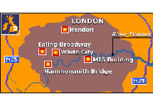 Карта терактов в Лондоне. С сайта BBC News.