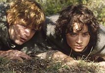 Сэм и Фродо. Кадр из фильма
